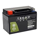 TECNO-GEL Motorrad-Batterie YTX9-BS spez f Adly,...