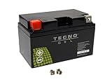 TECNO-GEL Qualitäts Motorrad-Batterie für...