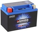 SHIDO LTX9-BS LION -S- Batterie Lithium, Ion Blau...