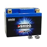 SHIDO LTX4L-BS LION -S- Batterie Lithium, Ion Blau...
