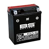 Motorradbatterie BS BTX7L-BS (YTX7L-BS)...