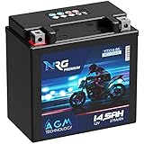 NRG Premium YTX14-BS AGM Motorradbatterie 14,5Ah...