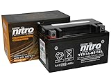 Nitro YTX7A-BS Gel SLA 12V 6Ah Batterie -...