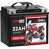 LANGZEIT Y60-N30L-A GEL Motorradbatterie 12V 32Ah...