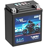 NRG Premium YTX7L-BS AGM Motorradbatterie 7,5Ah...