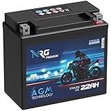 NRG Premium YTX20L-BS AGM Motorradbatterie 22Ah...